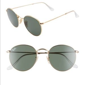 100% authentic Ray-Ban 53mm Round Sunglasses